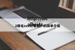 2级毛suv好看国产的简单介绍